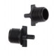 Adapter with  1/2" male outlet and 4mm barbed inlet-10 Pcs