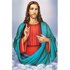 3D Lenticular lens picture-"Jesus' with Decorative frame-58x38 CM (Code-LEN0004)