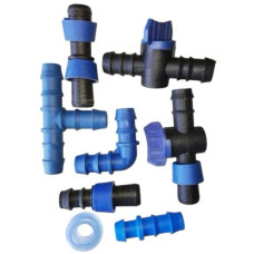 Drip irrigation fittings for 16mm PE hose -5 Sets