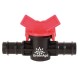 Manual control valve for 16mm polyethylene hose -Red -10 Pcs