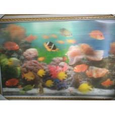 3D Lenticular lens picture-"Aquarium Fish' without frame-58x38 CM -58x38 CM (Code:LEN0007) 3D Lenticular lens picture-"Aquarium Fish' without frame-58x38 CM -58x38 CM (Code:LEN0007)