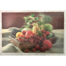 3D Lenticular lens picture-"Fruits' without frame-58x38 CM -58x38 CM (Code-LEN0010)