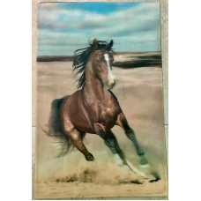 3D Lenticular lens picture "Horse' without frame-58x38 CM (Code:LEN0008)