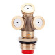 Brass  Sprayer head with three  Nozzles and 1/2 inch male threaded Inlet-Imported(Code: 0326-www.vikon.in)